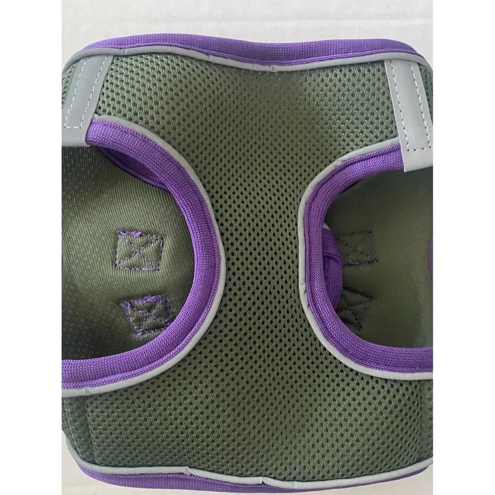 Pet Reflective Harness Vest - Olive Gray - SZ S Fits 14-16” girth/chest